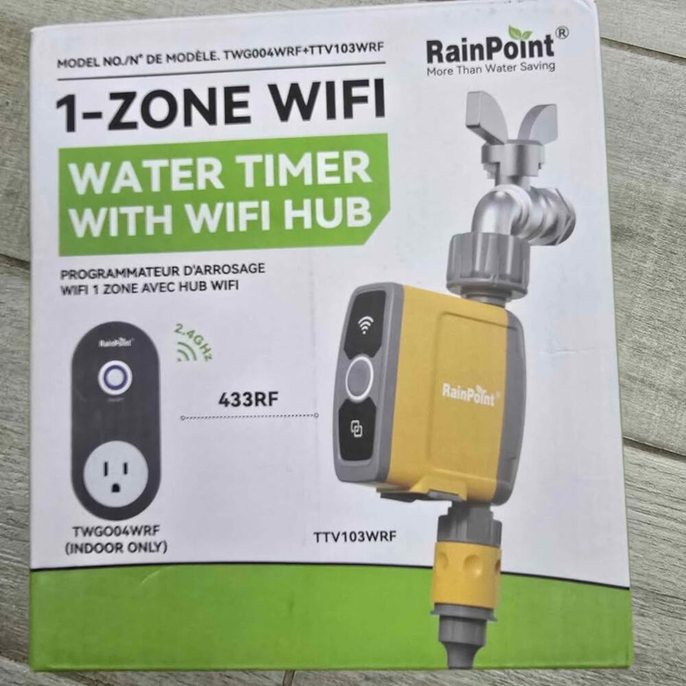Wellsay Smart WiFi Water Timer, App & Vo Delay, No Hub Required for Inlet